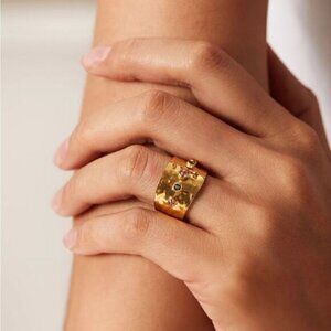 Vintage gold diamond ring N578